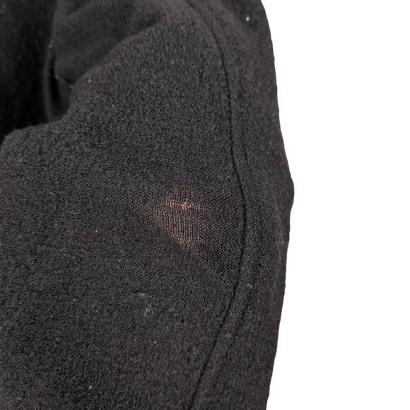 LL Bean Bellandi 100% Wool Black Boiled Wool Sweater Jacket Cardigan 1X Ex Tall - Picture 11 of 16